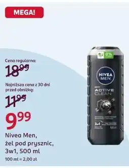 Rossmann Nivea Men, żel pod prysznic, 3w1 oferta