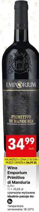 Delikatesy Centrum Wino Emporium Primitivo di Manduria oferta