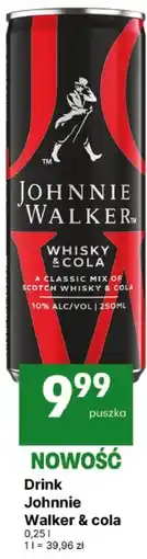 Delikatesy Centrum Drink Johnnie Walker & cola oferta