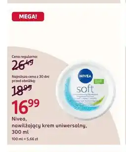 Rossmann Nawilżający krem uniwersalny Nivea Soft oferta