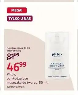Rossmann Odmładzająca maseczka do twarzy Phlov Anti-Age Night Mask oferta