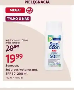 Rossmann Żel przeciwsłoneczny Sunozon SPF 50 oferta