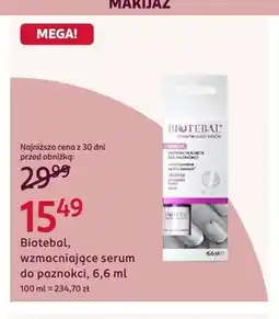 Rossmann Wzmacniające serum do paznokci Biotebal oferta