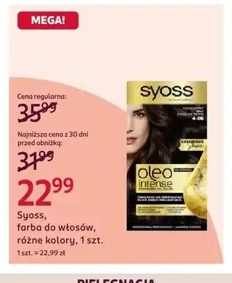 Rossmann Farba do włosów Syoss Oleo Intense oferta