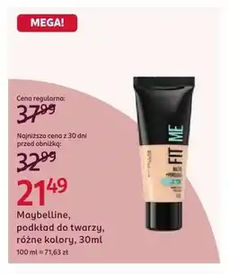 Rossmann Podkład do twarzy Maybelline oferta