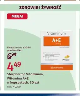 Rossmann Suplement diety Starpharma Vitaminum Witamina A+E oferta