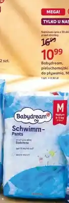 Rossmann Pieluchomajtki do pływania Babydream M 12-pak oferta