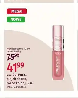 Rossmann Olejek do ust L'Oréal Paris Hyaluron Tint oferta