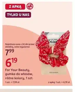Rossmann Gumka do włosów For Your Beauty oferta