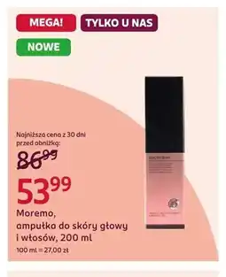 Rossmann Ampułka do skóry głowy i włosów Moremo oferta