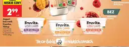 Biedronka Jogurt Fruvita Low Carb o smaku truskawkowym oferta