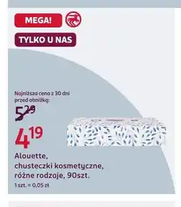 Rossmann Chusteczki kosmetyczne Alouette 90-pak oferta
