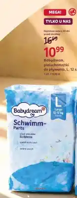 Rossmann Pieluchomajtki do pływania Babydream L 12-pak oferta