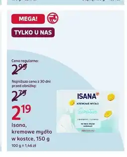 Rossmann Mydło w kostce kremowe Isana Sensitive oferta