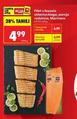 Biedronka Filet z łososia atlantyckiego Marinero porcja rodzinna oferta