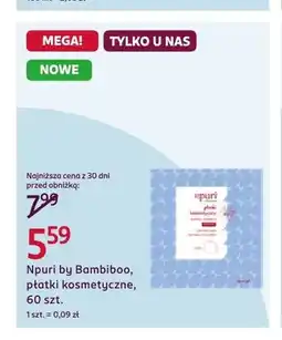 Rossmann Płatki kosmetyczne Npuri by Bambiboo oferta
