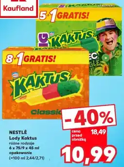 Kaufland Lody Kaktus Big Nestlé 6-pak oferta