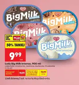Biedronka Lody Big Milk Intense czekoladowe oferta