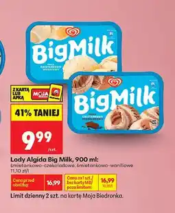 Biedronka Lody Algida Big Milk śmietankowo-waniliowe oferta