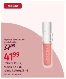 Rossmann L’Oréal Paris, olejek do ust, różne kolory, 5 ml oferta