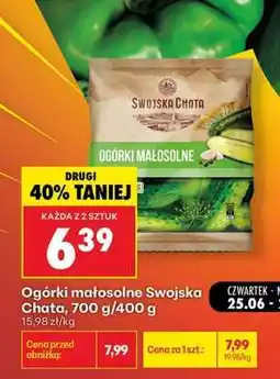 Biedronka Ogórki małosolne Swojska Chata, 700 g/400 g oferta