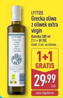 ALDI LYTTOS Grecka oliwa z oliwek extra virgin oferta