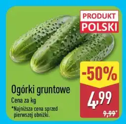 ALDI Ogórki gruntowe oferta