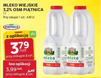 Stokrotka Market Mleko Wiejskie 3,2% OSM Piątnica oferta