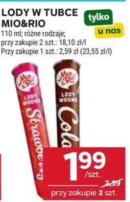 Stokrotka Market Lody w tubce Mio&Rio oferta