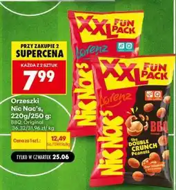 Biedronka Orzeszki Nic Nac's, 220g/250g oferta
