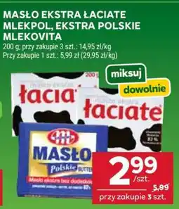 Stokrotka Market MASŁO EKSTRA ŁACIATE MLEKPOL, EKSTRA POLSKIE MLEKOVITA oferta