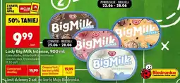 Biedronka Lody Big Milk Intense, 900 ml oferta