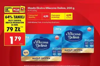 Biedronka Masło Ekstra Mleczna Dolina 200 g oferta