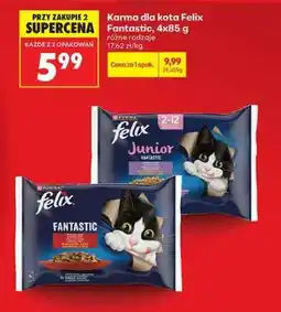 Biedronka Karma dla kota Felix Fantastic 4x85 g oferta