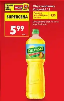 Biedronka Olej rzepakowy Kujawski, 1l oferta