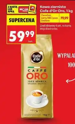 Biedronka Kawa ziarnista Cafe d’Or Oro, 1 kg oferta