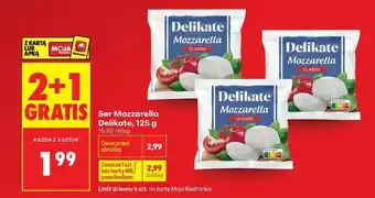 Biedronka Ser Mozzarella Delikate 125 g oferta