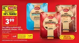 Biedronka Ser żółty w plastrach Królewski Sierpc 135 g oferta