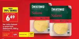 Biedronka Ser żółty Salami w plastrach Światowid , 300 g oferta
