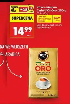 Biedronka Kawa mielona Cafe d’Or Oro, 250 g oferta