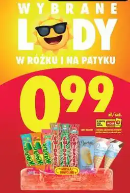 Biedronka WYBRANE LODY W RÓŻKU I NA PATYKU oferta