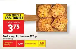 Biedronka Tost z szynką i serem , 120 g oferta