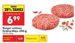 Biedronka Burger wołowy Kraina Mięs 200 g oferta