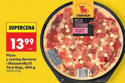 Biedronka Pizza z szynką Serrano i Mozzarella El Toro Rojo, 400 g oferta