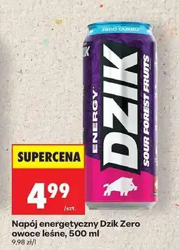 Biedronka Napój energetyczny Dzik Zero owoce leśne, 500 ml oferta