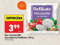 Biedronka Ser mozzarella bez laktozy Delikate, 125 g oferta