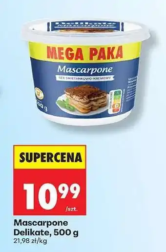Biedronka Mascarpone Delikate, 500 g oferta