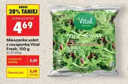 Biedronka Mieszanka sałat z roszponką Vital Fresh, 150 g oferta
