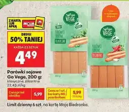 Biedronka Parówki sojowe Go Vege, 200 g oferta