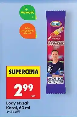 Biedronka Lody strzał Koral, 60 ml oferta